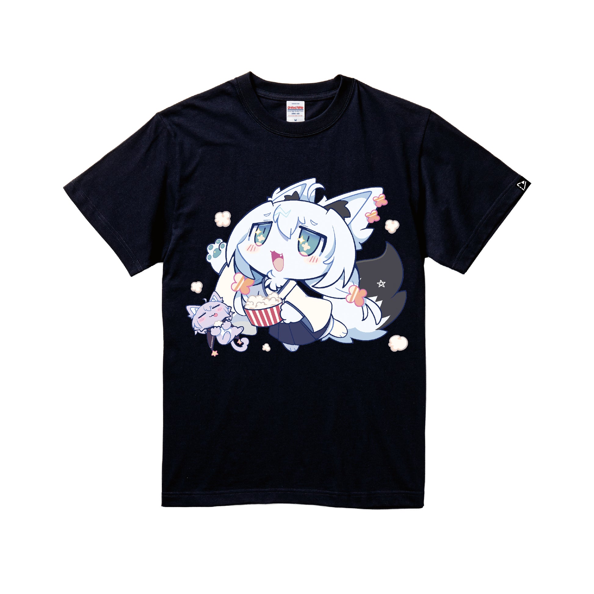 タレントプロデュースTシャツ(白上フブキ A) dark-navy image