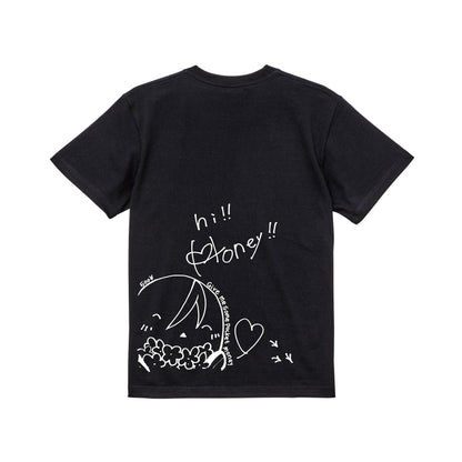 タレントプロデュースTシャツ(不知火フレア) black image